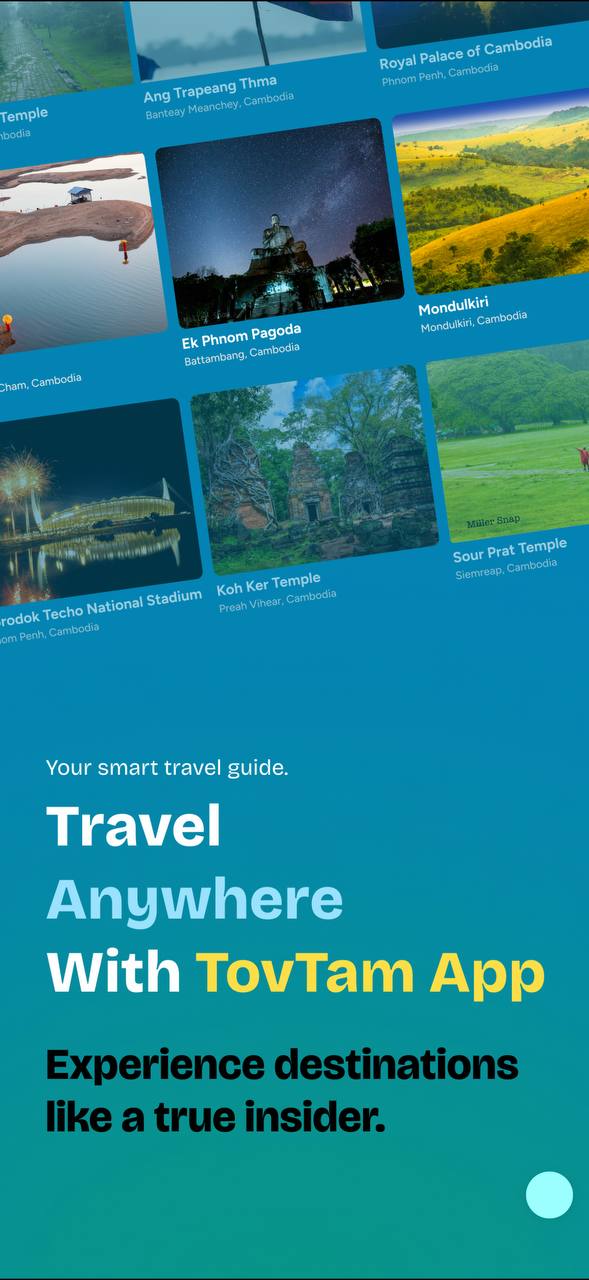 Explore destinations screenshot